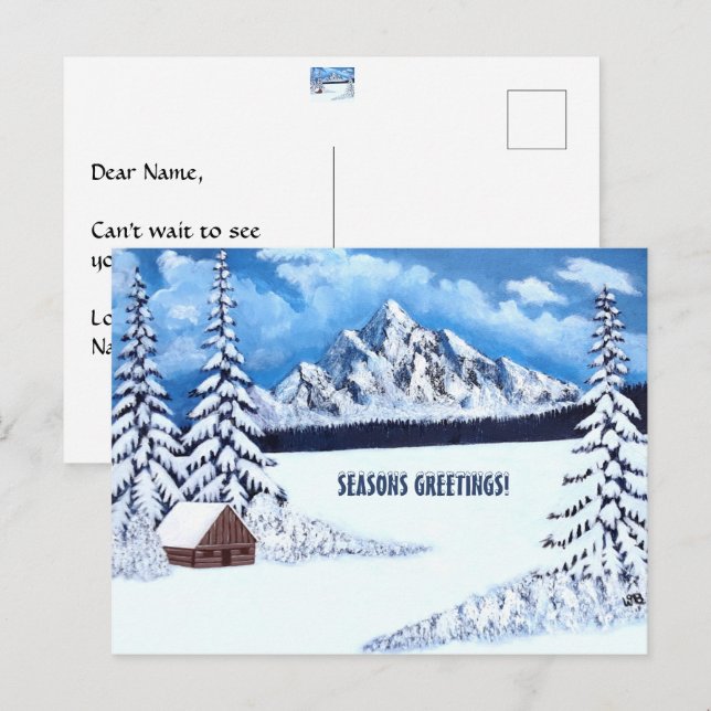 Winter Wonder Scene Postcard (Front/Back)
