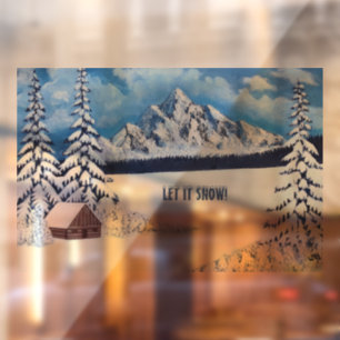 Winter Wonder Scene Window Cling