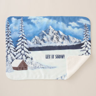 Winter Wonder Sherpa Blanket