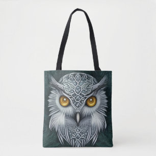 Winter Wonder Snow Owl Beauty Tote Bag