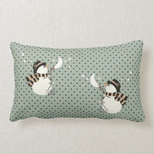 Winter Wonder Snowman Lumbar Cushion