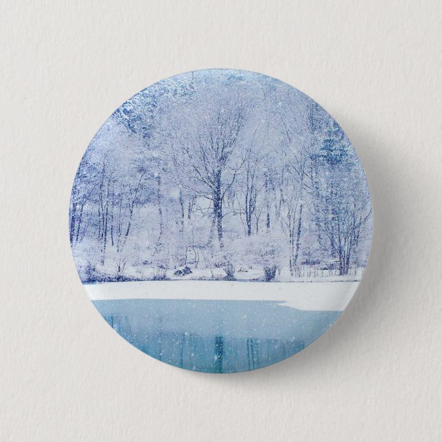 Winter Wonderland 6 Cm Round Badge (Front)