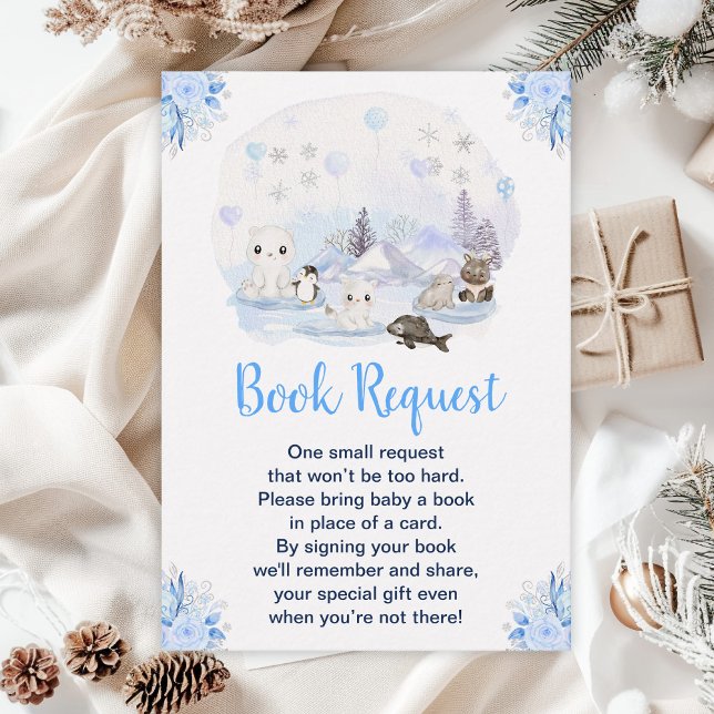 Winter Wonderland Arctic Animals Book Request Enclosure Card (Creator Uploaded)