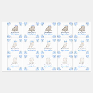 Winter Wonderland Arctic Animals Kids Bookplate