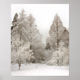 Winter Wonderland Art Print Winter Forest Poster