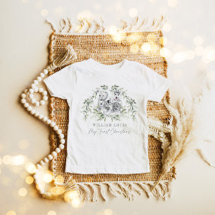 Winter Wonderland Artic Animals Baby 1st Christmas T-Shirt