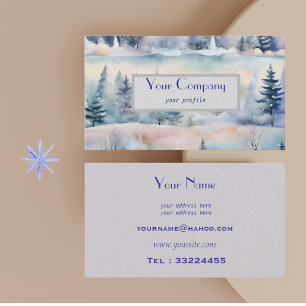winter wonderland - artistic business card