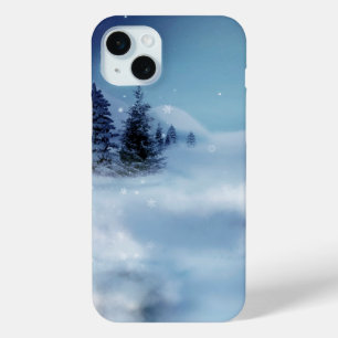 Winter Wonderland at Night iPhone 15 Mini Case