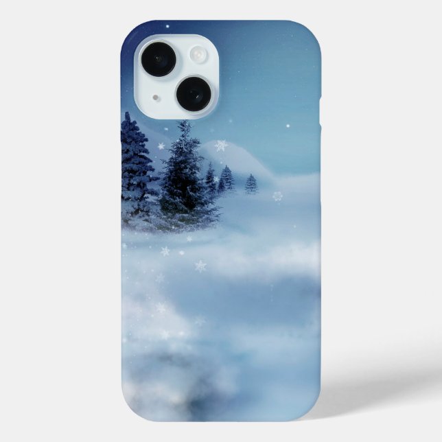 Winter Wonderland at Night Case-Mate iPhone Case (Back)