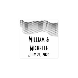 Winter Wonderland Auroras Announcement Stamp