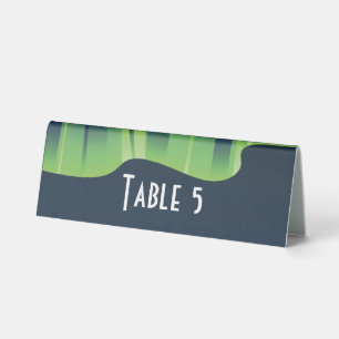 Winter Wonderland Auroras Table Tent Sign