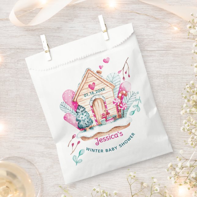 Winter Wonderland Baby Shower Favour Bags (Clipped)