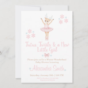Winter Wonderland Baby Shower Invitation