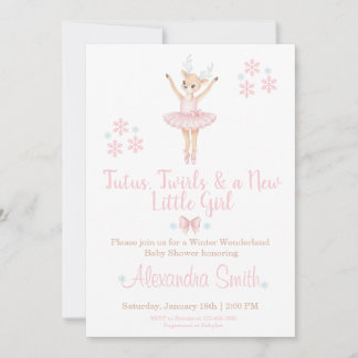 Winter Wonderland Baby Shower Invitation