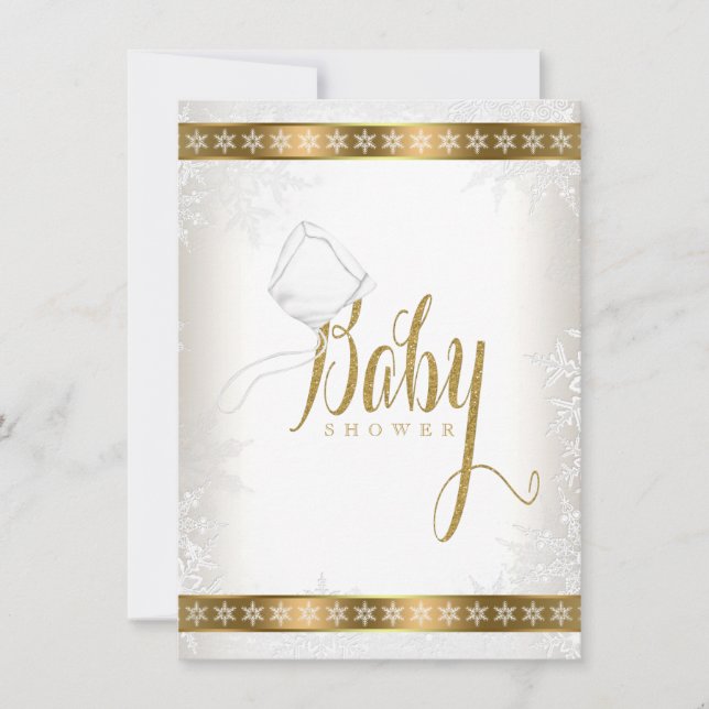 Winter Wonderland Baby Shower Invitation (Front)