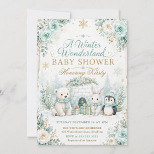 Winter Wonderland Baby Shower Invitation