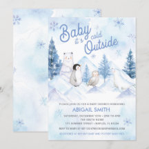 Winter Wonderland Baby Shower Invitation