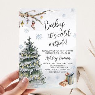 Winter Wonderland Baby Shower Invitation