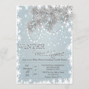 Winter Wonderland Baby Shower Invitation