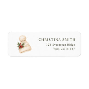 Winter Wonderland Baby Shower Return Address