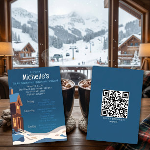 Winter Wonderland Bachelorette Weekend Getaway Invitation