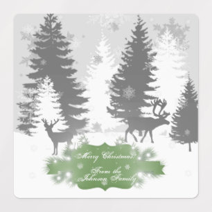 Winter Wonderland Baking Label - Green