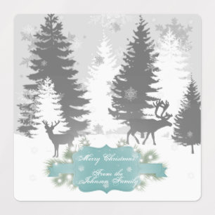 Winter Wonderland Baking Label - Teal