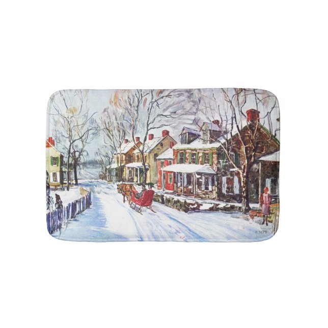 Winter Wonderland Bath Mat (Front)