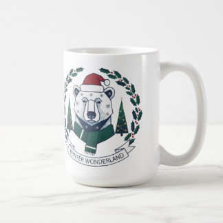 Winter Wonderland Bear – Cute Santa Hat Christmas Coffee Mug