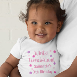 Winter Wonderland Birthday Baby T-Shirt