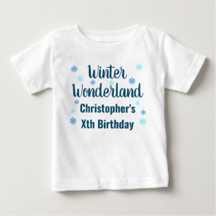 Winter Wonderland Birthday Baby T-Shirt