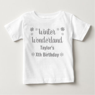 Winter Wonderland Birthday Baby T-Shirt