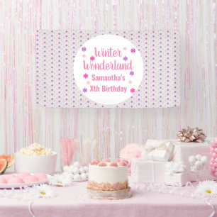 Winter Wonderland Birthday Banner