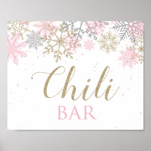 Winter Wonderland Birthday Chilli Bar Sign