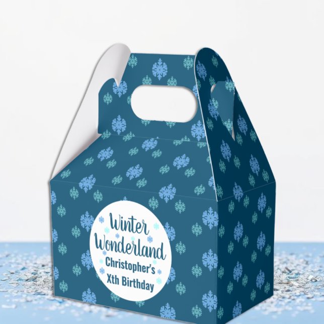Winter Wonderland Birthday Favour Box (Creator Uploaded)
