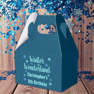 Winter Wonderland Birthday Favour Box