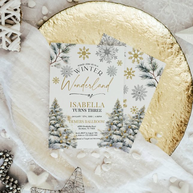 Winter Wonderland Birthday Invitation  (Creator Uploaded)