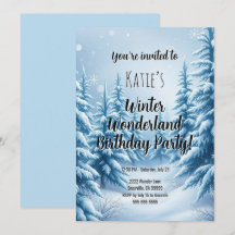 Winter Wonderland Birthday Party 