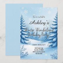 Winter Wonderland Birthday Party 