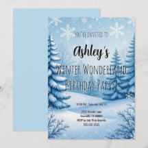 Winter Wonderland Birthday Party 