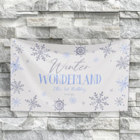 Winter Wonderland Blue Snowflake Birthday Party