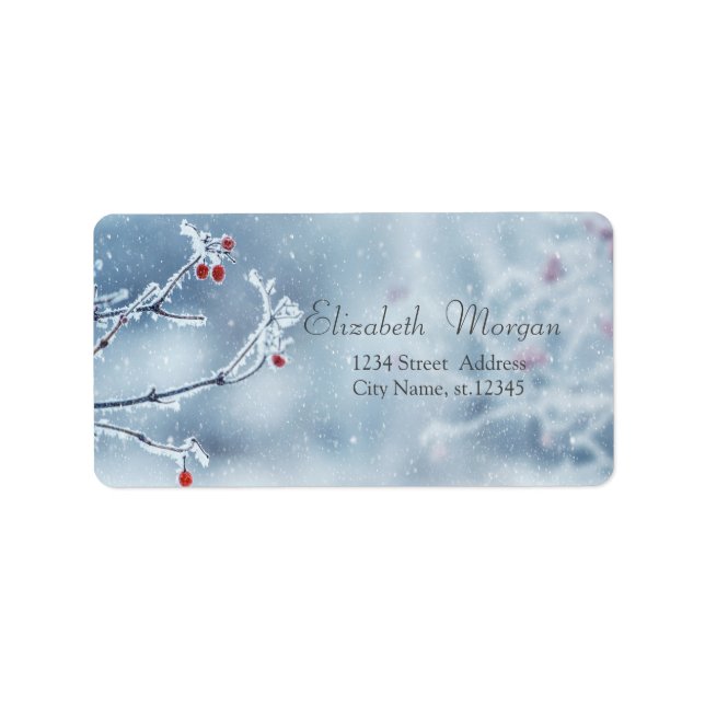 Winter Wonderland Branches Blue Label (Front)