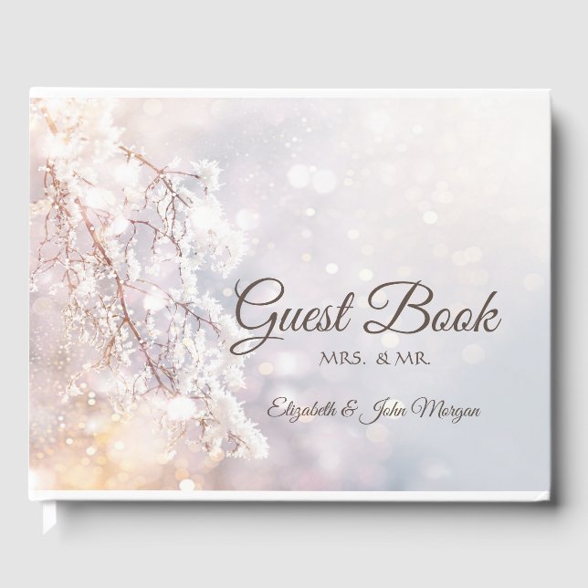 Winter Wonderland Branches Guest Book (Front)
