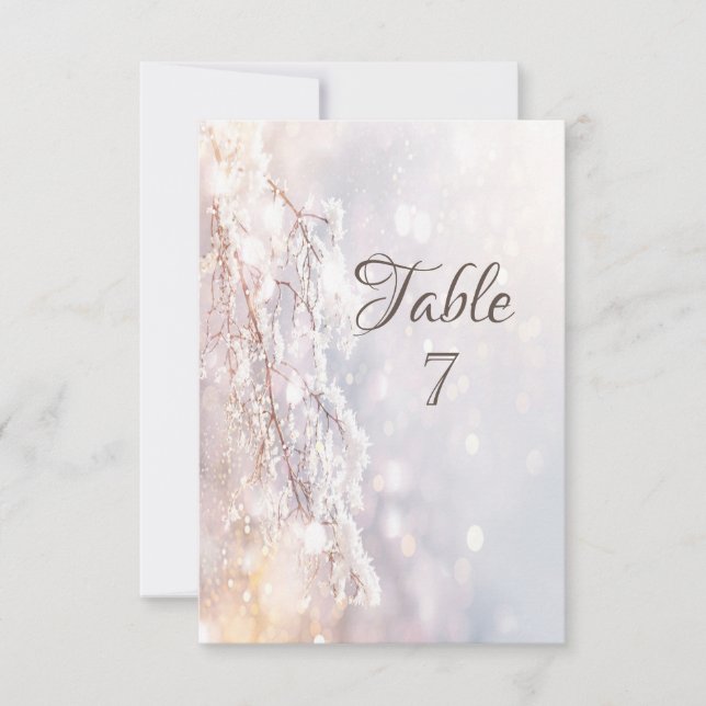 Winter Wonderland Branches Invitation (Front)