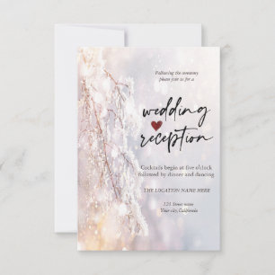 Winter Wonderland Branches Reception  Invitation