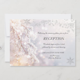 Winter Wonderland Branches Reception  Invitation