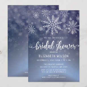 Winter Wonderland Bridal Shower Invitation