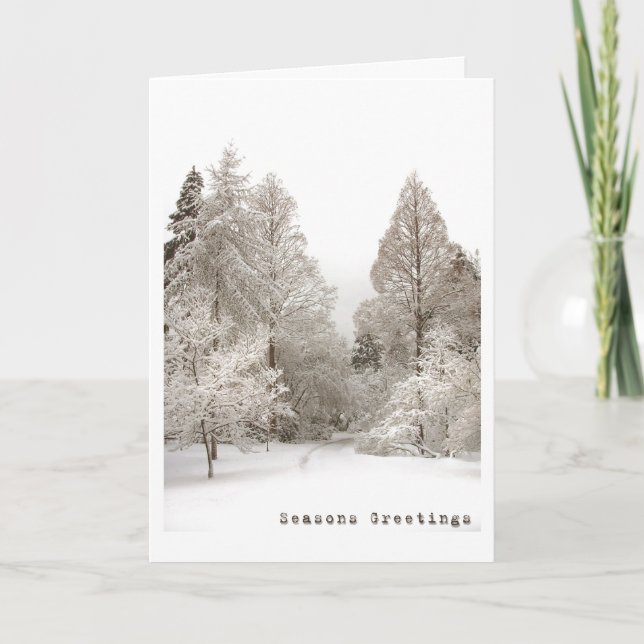 Winter Wonderland Cards Seasons Greetings Cards (Front)