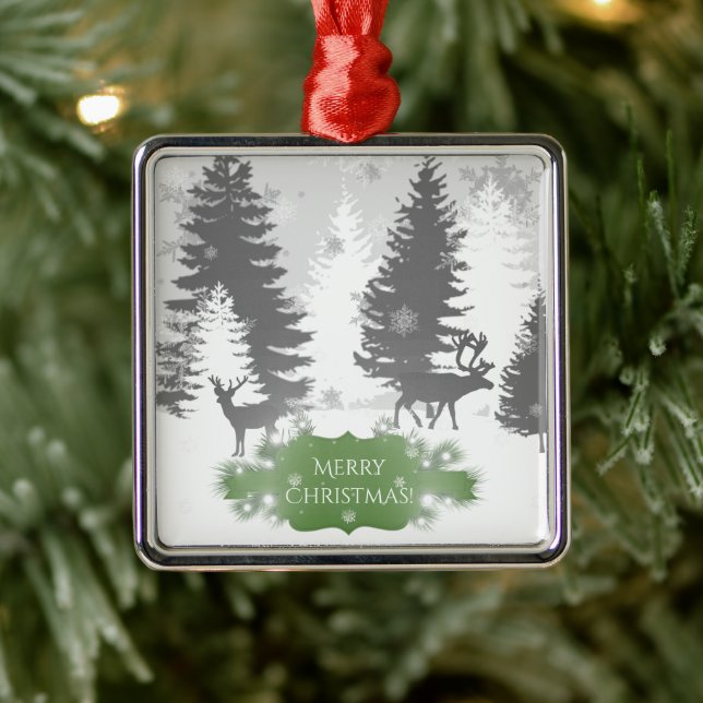 Winter Wonderland Ceramic Ornament - Blue (Tree)