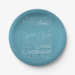 Winter Wonderland Christmas 7" Paper Plates